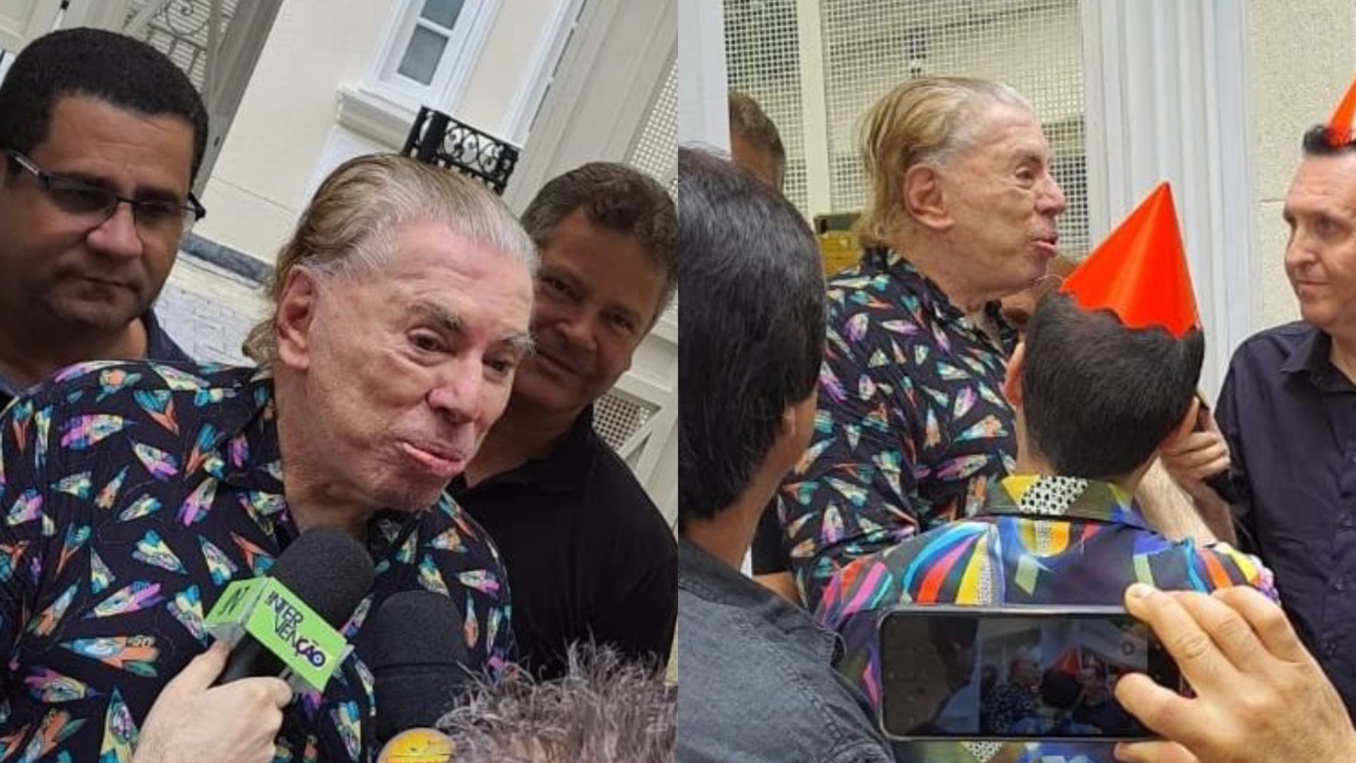 Em rara aparição, Silvio Santos comemora 93 anos e recebe fãs