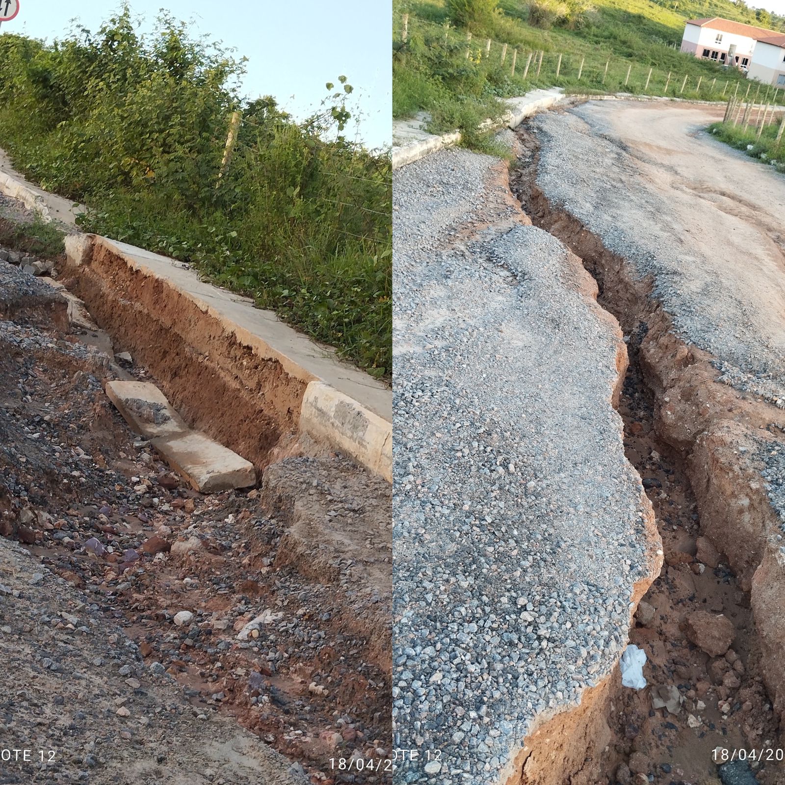 Ouvinte de Santo Amaro-BA denuncia asfalto sonrisal nas obras do Minha Casa Minha Vida do governo Lula