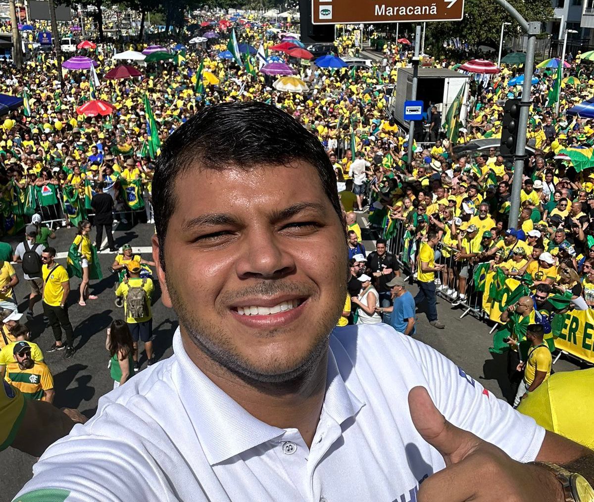 Diego Castro destaca 'importância da liberdade de expressão e da participação popular' em ato pró-Bolsonaro no Rio