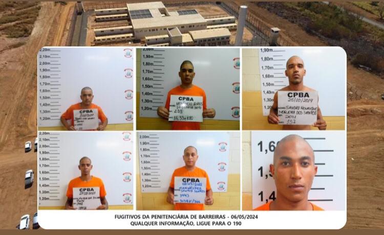 Detentos fogem de presídio em Barreiras