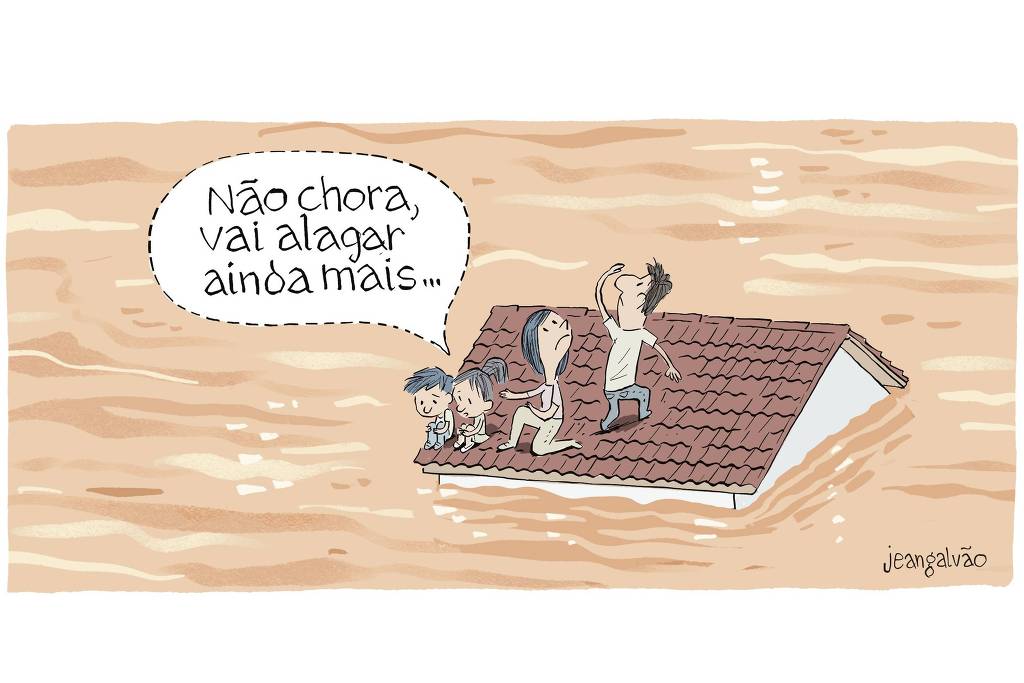 Cartunista da Folha de São Paulo pede desculpas por charge ironizando tragédia no RS
