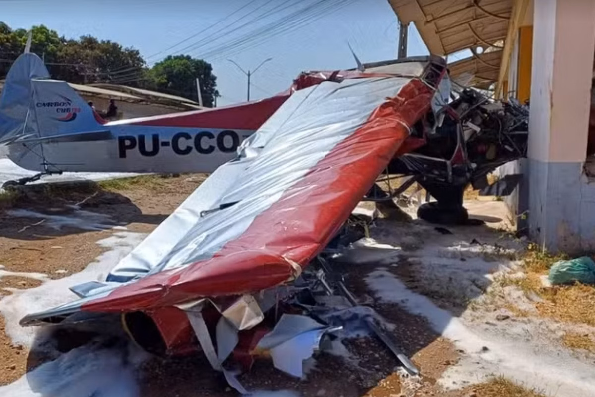'Perda da hélice em voo', diz piloto em áudio enviado para torre antes de avião cair em Teresina