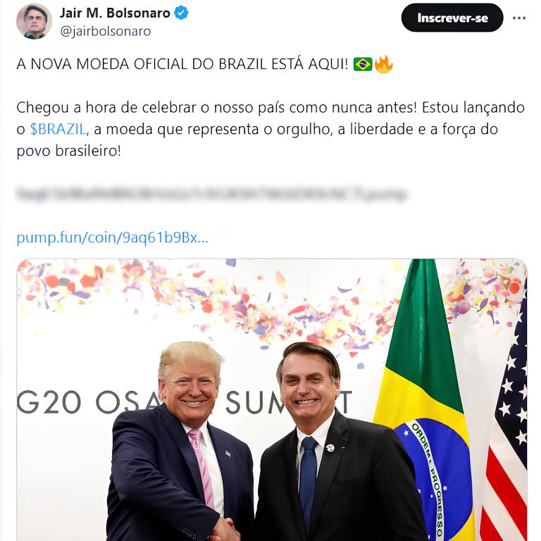 Carlos Bolsonaro confirma invasão da conta de Jair Bolsonaro no X após publicação sobre criptomoeda