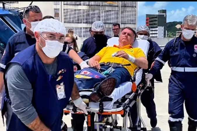 Bolsonaro internado no RN com dor abdominal