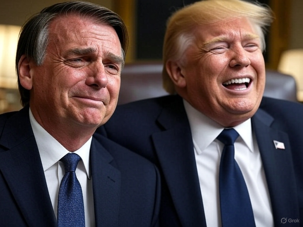 Bolsonaro revela apoio de Trump à sua reeleição e critica Biden
