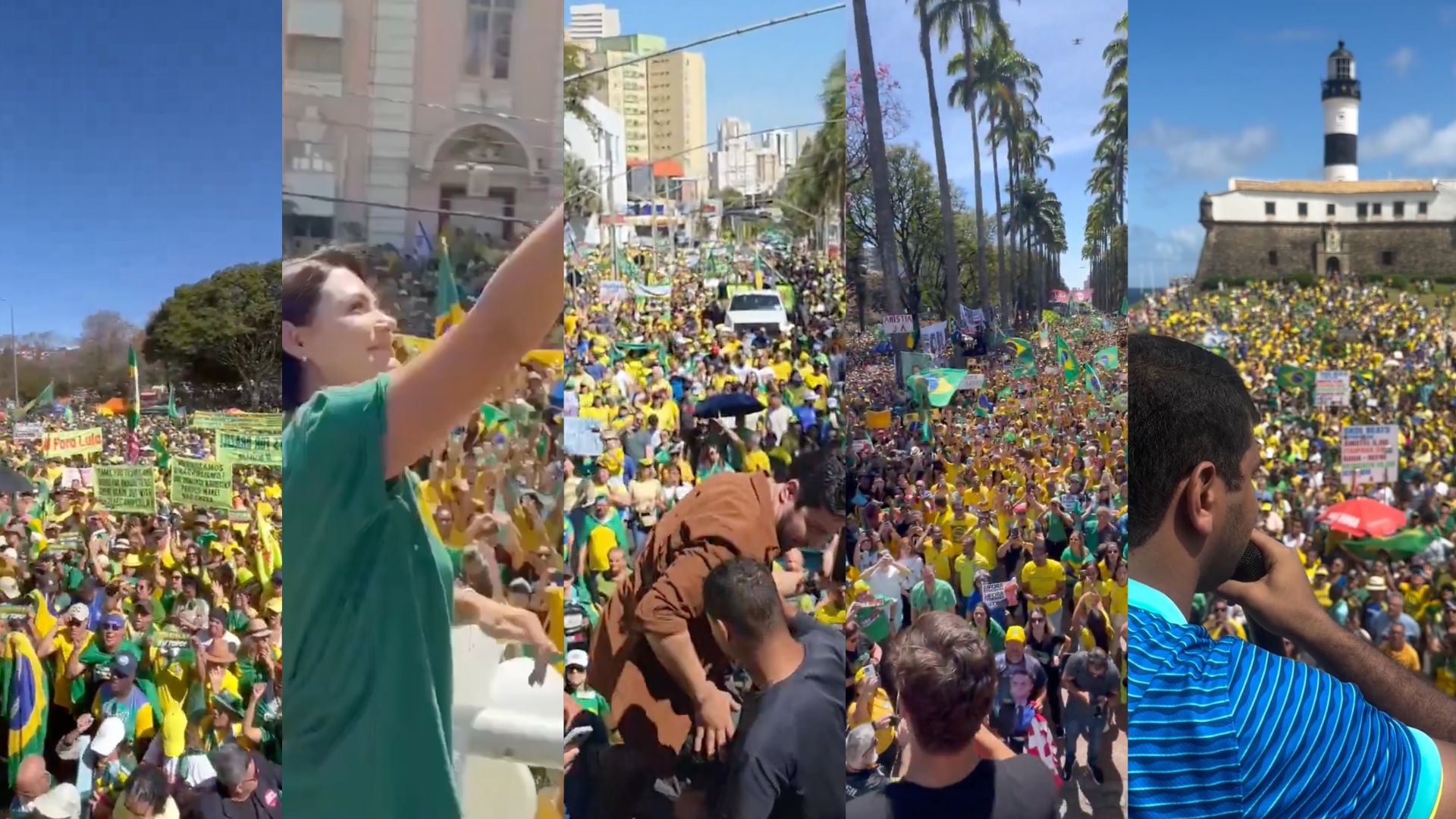 Manifestações em Salvador e pelo Brasil defendem liberdade e criticam STF e Lula