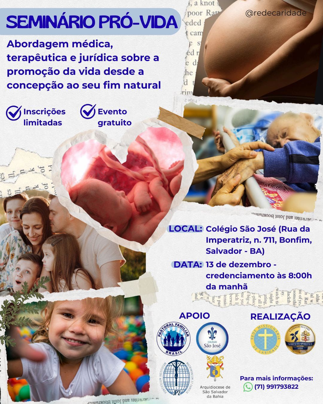 Seminário Pró-Vida reúne especialistas em Salvador para discutir promoção da vida humana