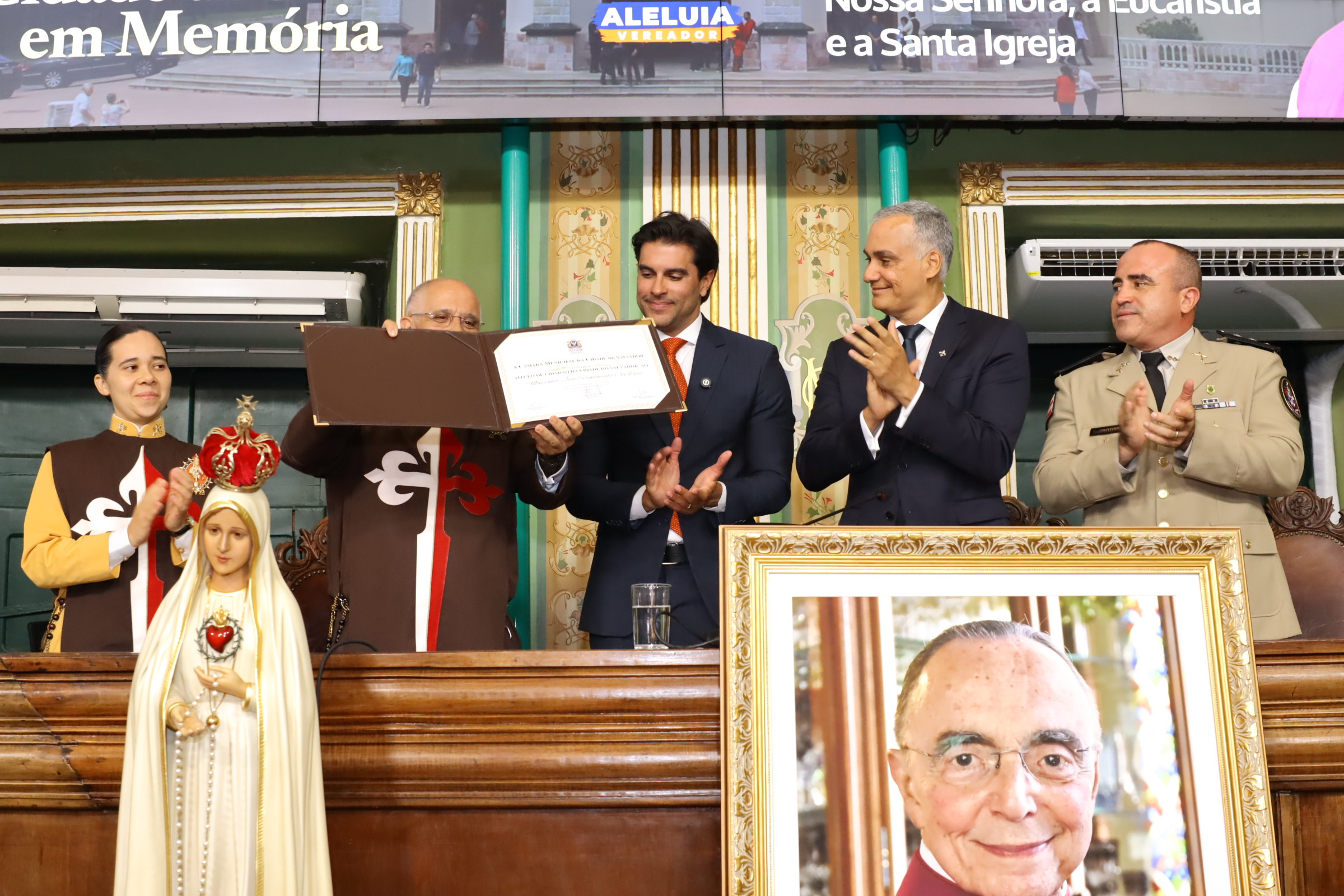 Câmara de Salvador homenageia Monsenhor João Scognamiglio postumamente