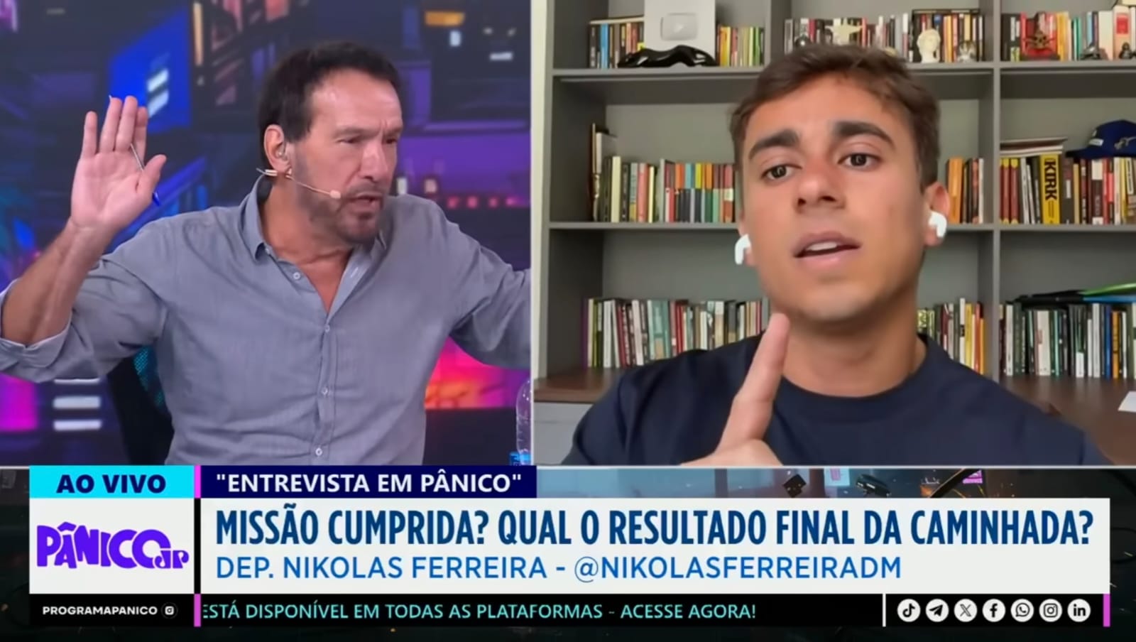 Nikolas Ferreira declara apoio a Flávio Bolsonaro para disputar eleição de 2026
