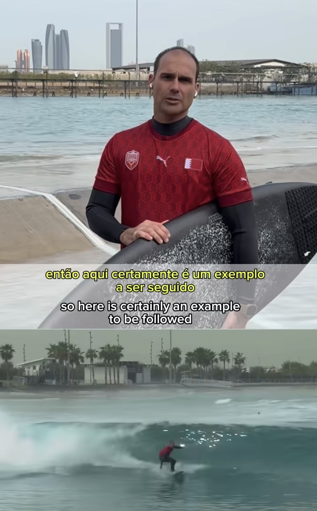 Eduardo Bolsonaro posta vídeo surfando em Dubai e é criticado