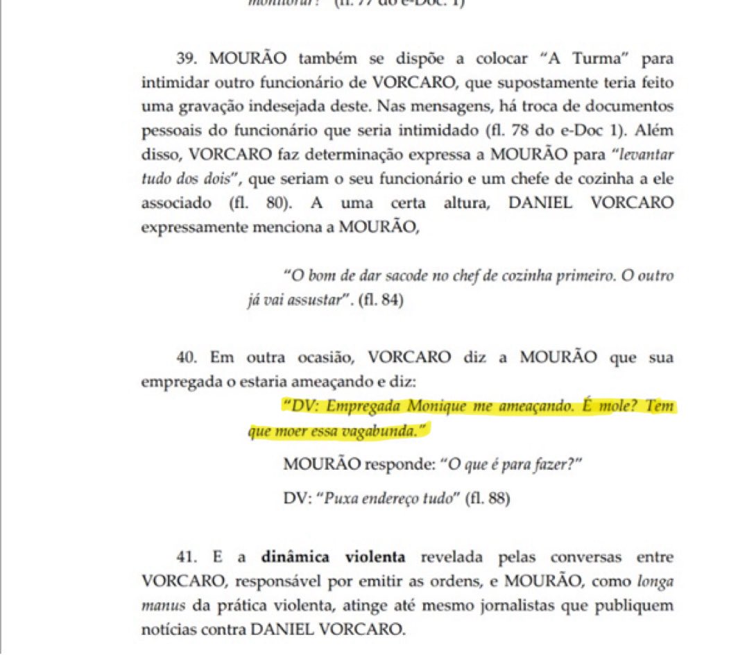 Vorcaro ameaça empregada em novas mensagens