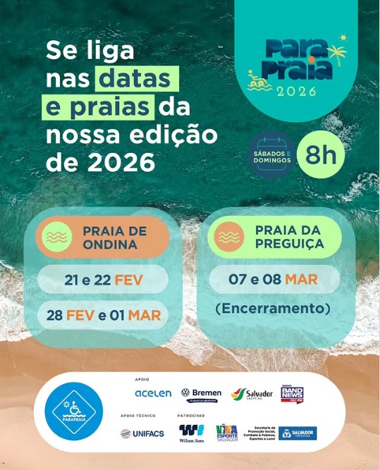 Encerramento da temporada 2026 do ParaPraia
