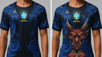 Torcedores veem mensagem oculta na camisa reserva da seleção
