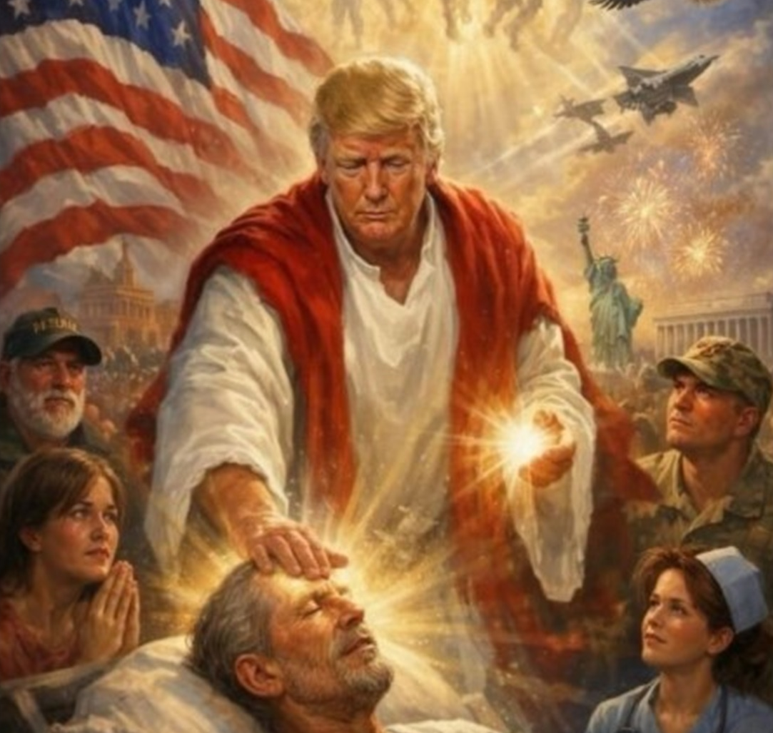 Após atacar o Papa Leão XIV, Trump publica montagem em que se representa como Jesus Cristo