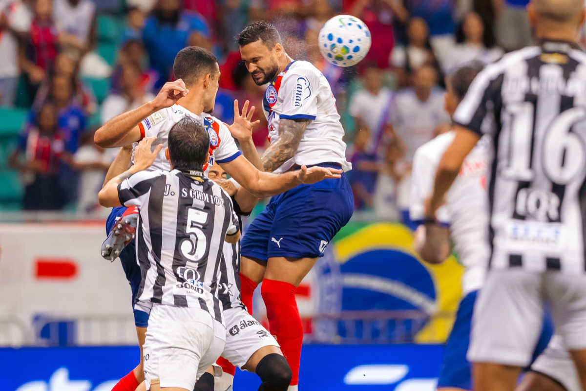Bahia empata com Santos em 2 a 2 na Arena Fonte Nova