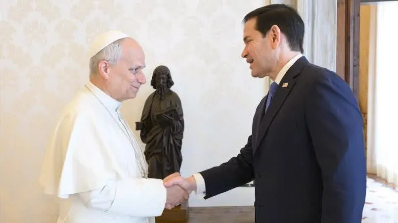 Marco Rubio se encontra com papa Leão XIV no Vaticano em meio a críticas de Trump