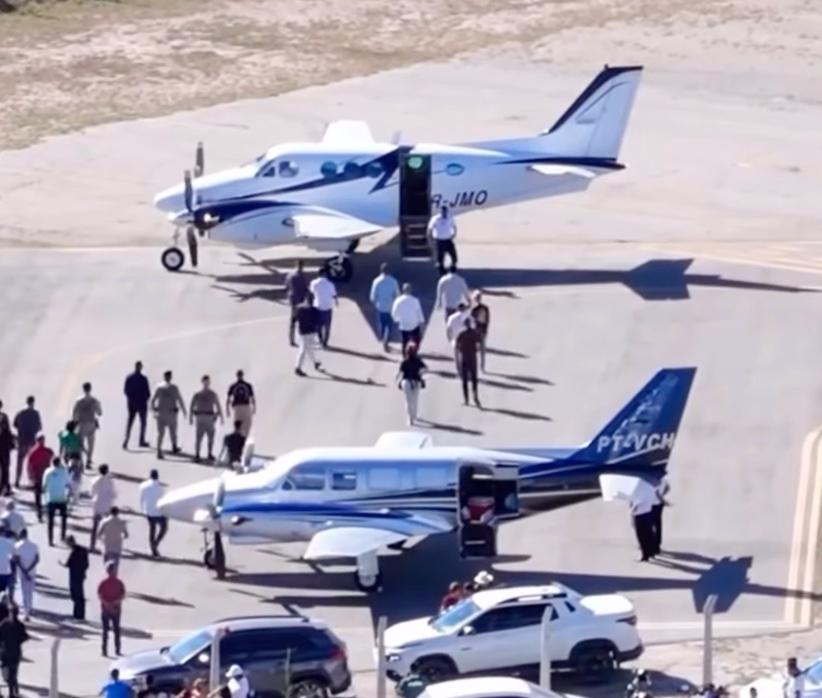 Governador Jerônimo (PT) usa avião ligado a empresário investigado por grilagem de terras na Bahia