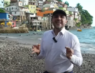Renan Santos expõe domínio de facção criminosa na Praia da Gamboa, em Salvador