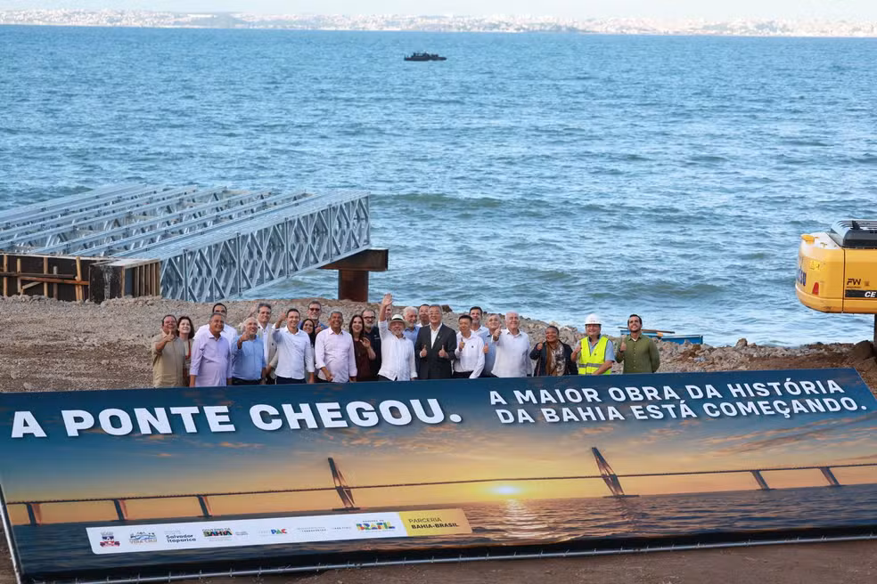 Engenheiros revelam a deputado que obra da ponte Salvador-Itaparica ainda não saiu do papel