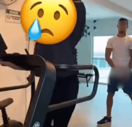 Homem é filmado importunando mulher em academia de condomínio na Bahia