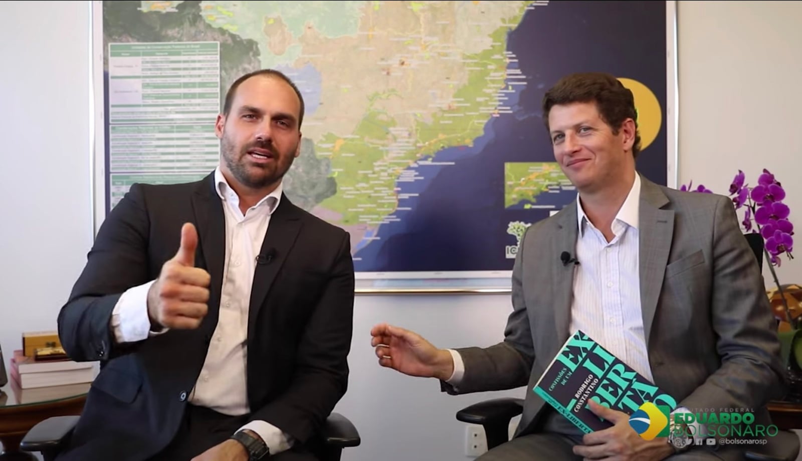 Eduardo Bolsonaro acusa Ricardo Salles de desrespeito por pré-candidatura ao Senado