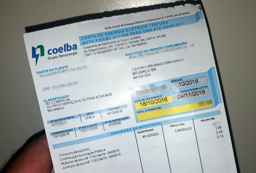 Conta de luz segue com taxa extra em setembro