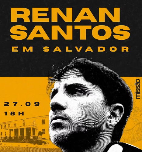Evento com Renan Santos em Salvador muda de local e será em frente à Reitoria da UFBA