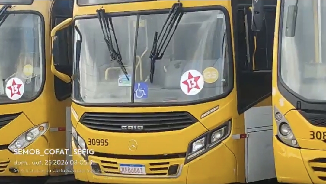 Semob atribui falta de ônibus em Salvador a impasse por adesivos eleitorais; frota é liberada após reclamações