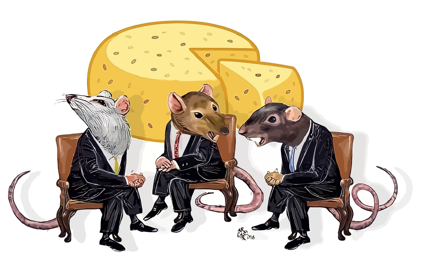 O Rato cuidando do Queijo